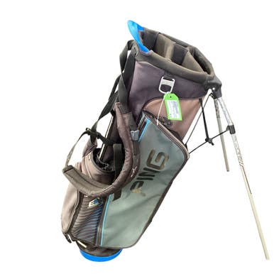 Used Ping 4 SERIES E2 Mens Stand Bag Black And Royal Blue 11479-S000406961