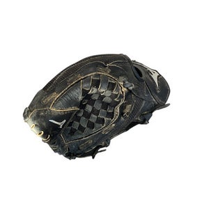 Used Mizuno POWER CLOSE BB/SB Glove LH Throw Black 10" 11479-S000406945