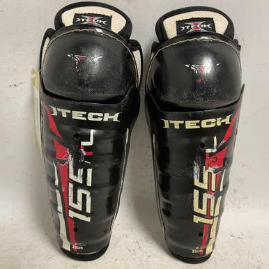 Used Itech 155TL Youth Shin Guards Black 8" 11855-S000193125