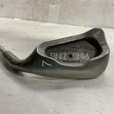 Used Ping ZING BROWN DOT Mens Individual Iron RH 7 Iron 11855-S000193097