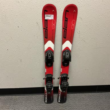 Used Elan FORMULA 90 Boys DH Ski/Binding White/Black/Red 90 cm 11855-S000193102