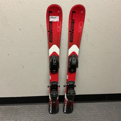 Used Elan FORMULA 90 Boys DH Ski/Binding White/Black/Red 90 cm 11855-S000193102