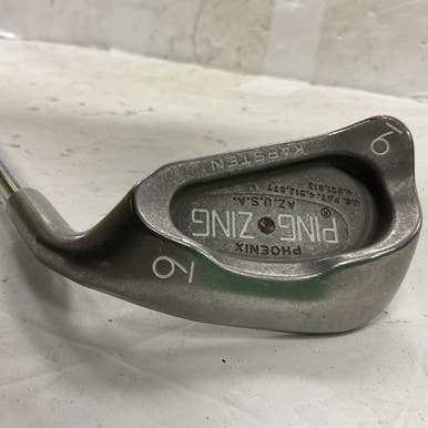 Used Ping ZING BROWN DOT Mens Individual Iron RH 9 Iron 11855-S000193096