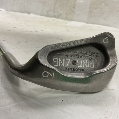 Used Ping ZING BROWN DOT Mens Individual Iron RH 9 Iron 11855-S000193096