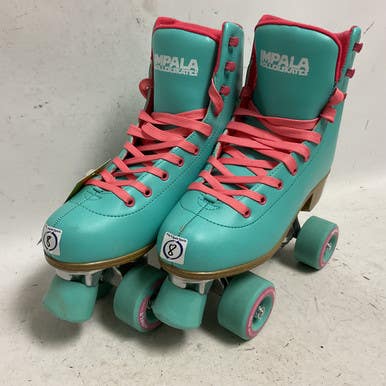 Used IMPALA Senior Roller Quad Skates Carolina Blue Senior 8 11855-S000193070
