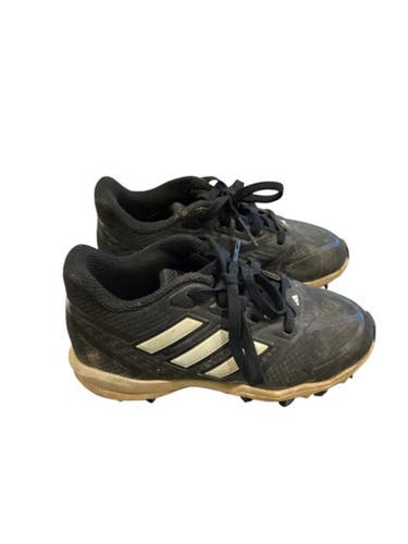 Used Adidas BASEBALL CLEATS BB/SB Cleats Black Youth 12.0 11884-S000054432