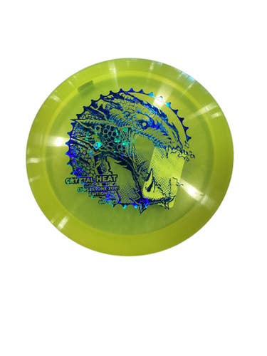 Used Discraft 21 CRYSTAL LS HEAT Disc Golf Driver Yellow 11884-S000054415
