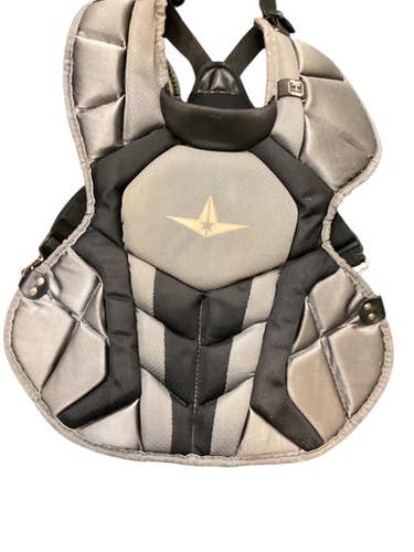 Used All Star CHEST PROTECTOR Catchers Chest Protector Grey Adult 11884-S000054384