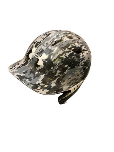 Used Under Armour BASEBALL HELMET Batting Helmet No Mask Grey MD 11884-S000054385