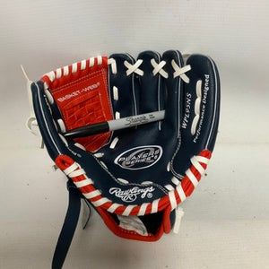Used Rawlings WPL95NS BB/SB Glove T-ball White/Red/Navy 9 1/2" 11823-S000035162