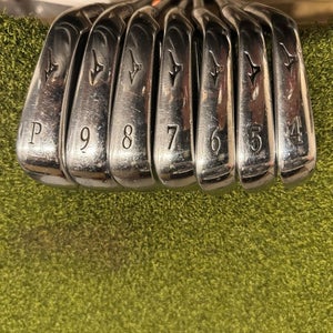 Mizuno MP-58 4-PW Iron Set, Steel Stiff Flex, RH