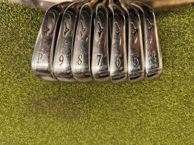 Mizuno MP-58 4-PW Iron Set, Steel Stiff Flex, RH
