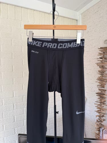 Nike Pro Combat Dri-Fit Compression Pant Men’s Black Size Large Excellent Used Condition