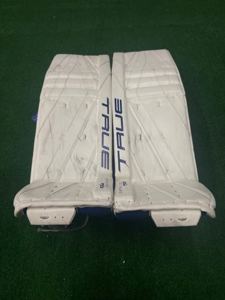 White 36" Senior True px5 Goalie Leg Pads (Used)