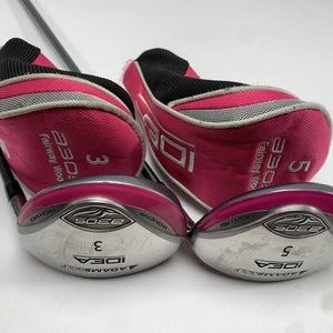 Adams Idea A3 OS 3 & 5 Fairway Wood Set 15* 18* Grafalloy Idea Ladies RH HC