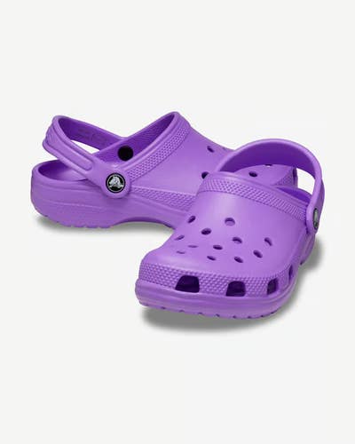 Crocs Classic 206990-5AJ Clogs Toddler US 8 Purple Slip On Round Toe Shoes TLW79