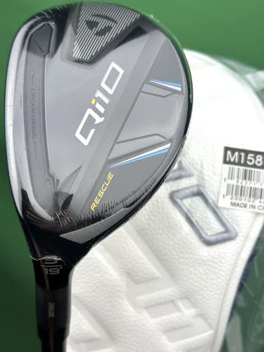 TaylorMade Qi10 Rescue 3-Hybrid 3H 19* LEFT Hand Stiff Flex Ventus TR HB 7S NEW!
