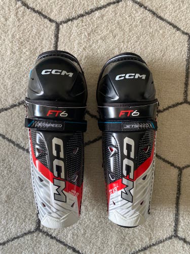 Junior CCM Jetspeed FT6 13" Shin Pads (New)
