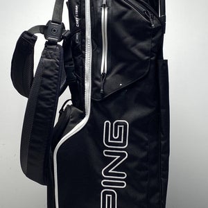 Ping Hoofer Demo S159 Stand Bag Black 6-Way Divide Dual Strap Golf Bag
