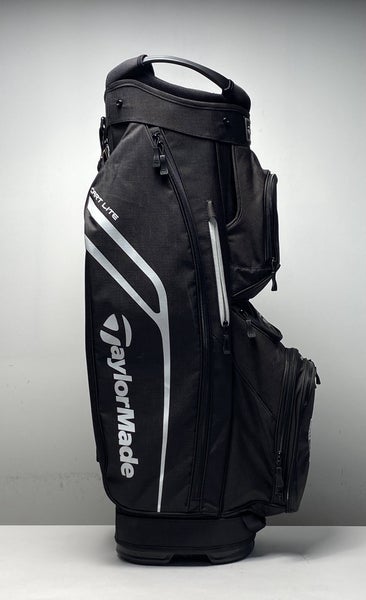 Taylormade Cart Lite Cart Bag Black 14-Way Divide Single Strap Golf Bag