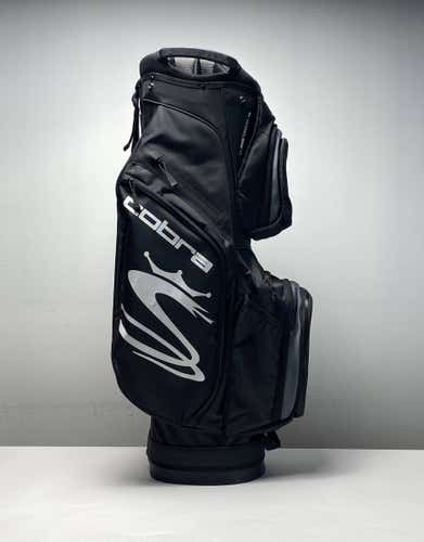 Cobra AIR Cart Bag Black/Red 14-Way Divide Single Strap Golf Bag
