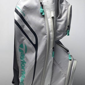 Taylormade Cart Lite Womens Kalea Cart Bag White 14-Way Divide Single Strap Golf