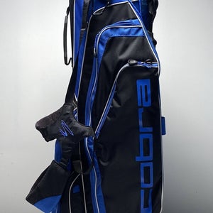 Cobra Lightweight Stand Bag Blue/Black 5-Way Divide Dual Strap Golf Bag