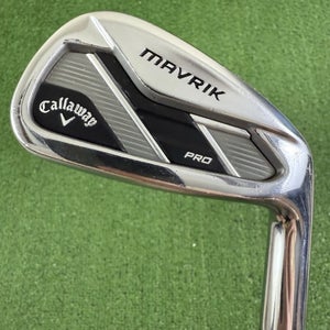 Callaway Mavrik Pro 7 Iron Steel True Temper Elevate Stiff Flex +1/2 Long