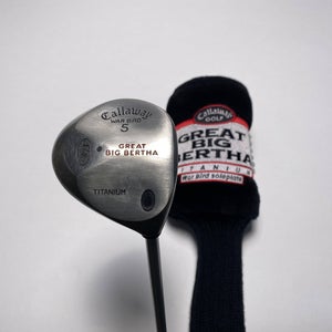 Callaway Big Bertha Warbird 5 Fairway Wood 18* BB UL Regular Graphite Mens RH HC