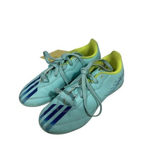 Used Adidas Soccer Indoor Shoes Carolina Blue Youth 12.0 11847-S000030379