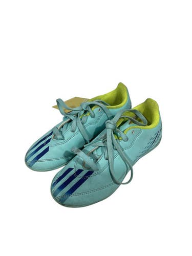 Used Adidas Soccer Indoor Shoes Carolina Blue Youth 12.0 11847-S000030379