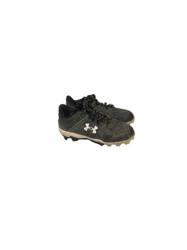 Used Under Armour LEADOFF BB/SB Cleats Black Youth 12.0 11847-S000030064