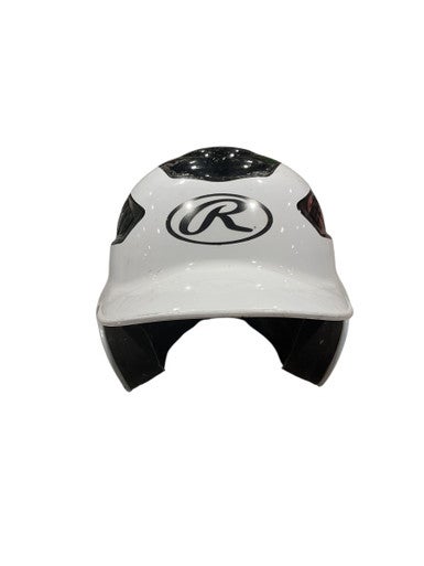 Used Rawlings BB HELMET Batting Helmet No Mask Black And White MD 11847-S000030217