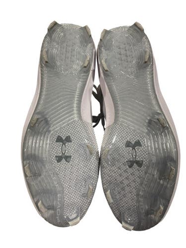 Used Under Armour Adult FB Cleats White Senior 11 11847-S000030205