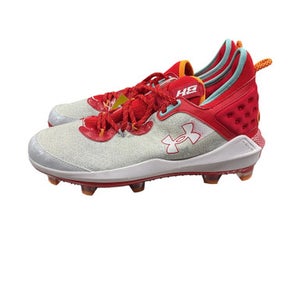 Used Under Armour Adult FB Cleats Red Senior 12 11847-S000030206