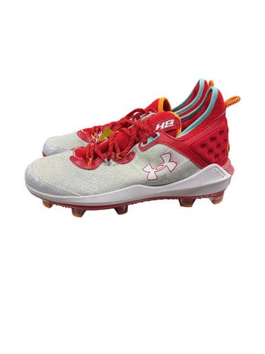 Used Under Armour Adult FB Cleats Red Senior 12 11847-S000030206