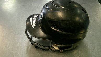 Used Rawlings COOLFLO W MASK Batting Helmet w/Mask Black SM 11868-S000066110