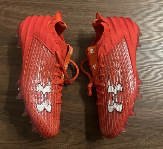 Under Armour Blur Smoke 2.0 MC Men's Football Cleats Red Low 3026330-600 Size 9