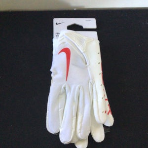 White Adult Small Nike Vapor Jet 7.0 Football Receiver Gloves (New)