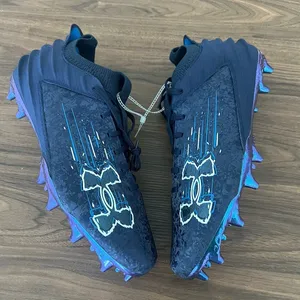 Size 15 Men’s Under Armour Blur Smoke Suede 2.0 MC Football Cleat 3027978-401