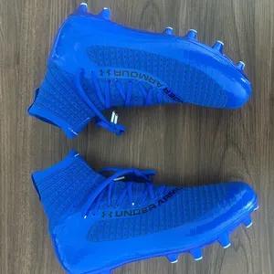 Under Armour Highlight 2 MC Men’s Size 8 Knit Football Cleats 3027304-400 Blue