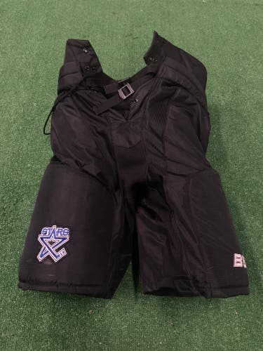 Black Senior Medium Bauer Custom Pro Hockey Pants Pro Stock (Used)