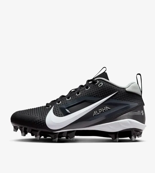 New Nike Alpha Menace 4 Varsity Football Cleats Black Men’s Size 11 FN0027-001