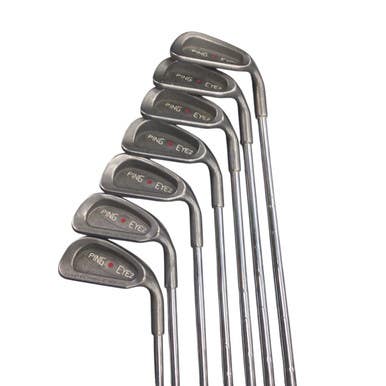 Used Ping EYE 2 RED DOT Mens Iron Set RH 3I-9I 11760-S000083377