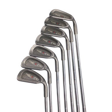 Used Ping EYE 2 RED DOT Mens Iron Set RH 3I-9I 11760-S000083377