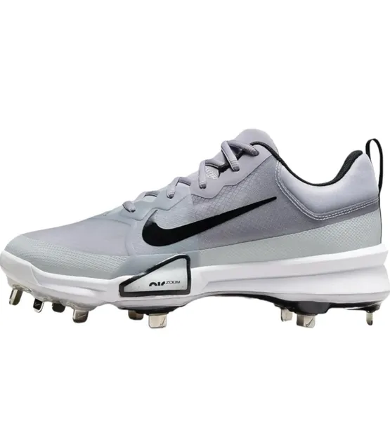 Nike Force Zoom Trout 9 Pro Baseball Cleats Gray White FB2907-002 Mens Size 13