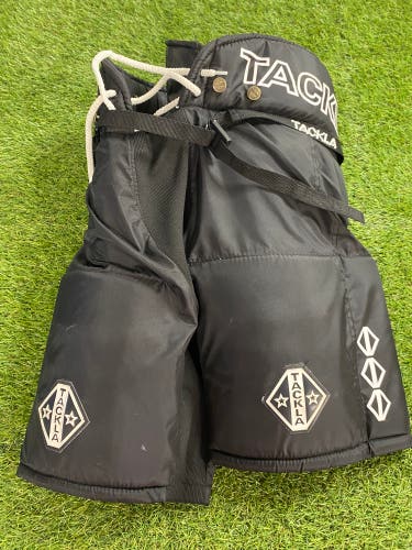 Black Junior Large Tackla Hockey Pants (Used)