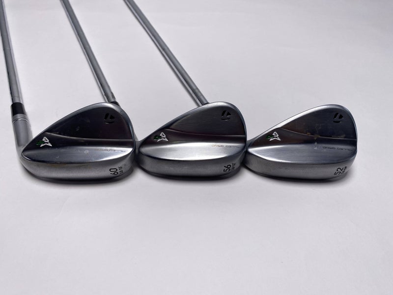 TaylorMade Milled Grind 4 Chrome Wedge Set 52*9 | 56*12 | 60*10 DG Tour Issue RH