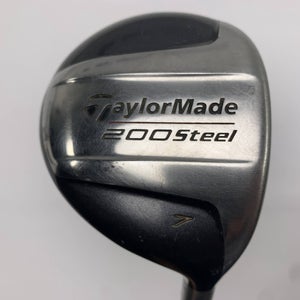 TaylorMade 200 Steel 7 Fairway Wood 21* Lite S-90 Stiff Graphite Mens RH