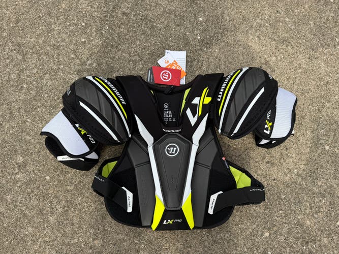 NEW LARGE Senior Warrior ALPHA LX PRO Shoulder Pads